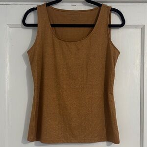 Charter Club Metallic Gold Tank Top GUC
